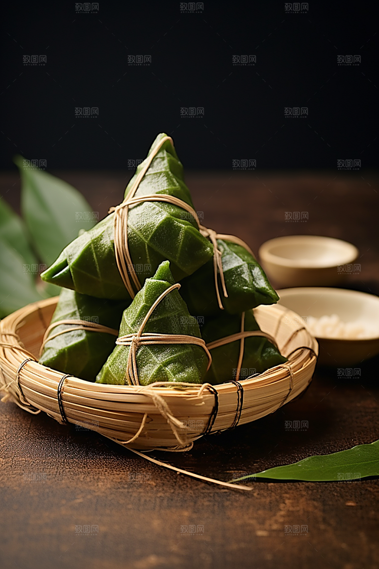 端午节粽子美食高清摄影图
