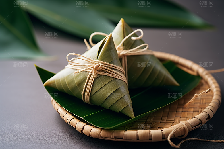端午节粽子纪念屈原美食摄影图
