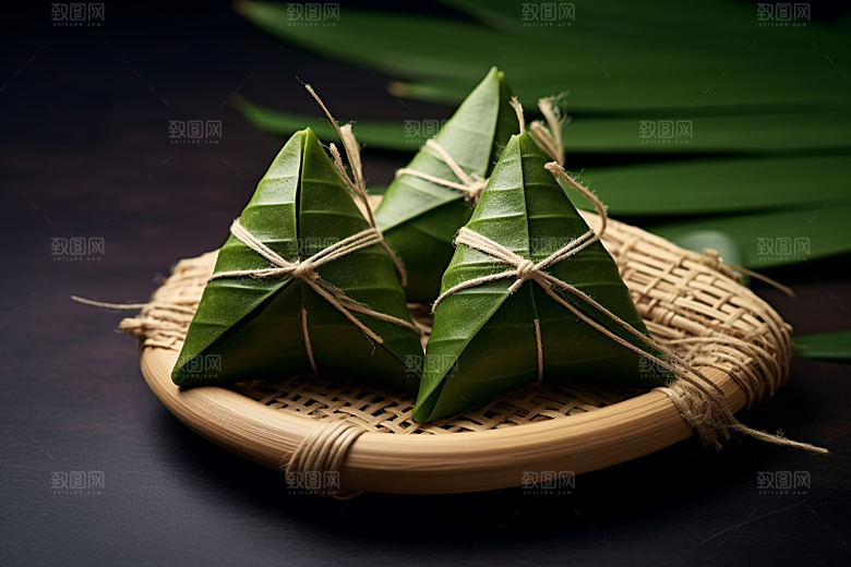 端午节粽子纪念屈原美食摄影图