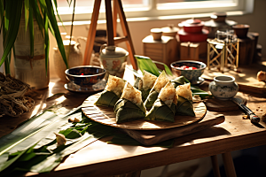端午节粽子文化传承高清摄影图