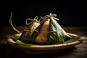 端午节粽子高清糯米粽肉粽摄影图