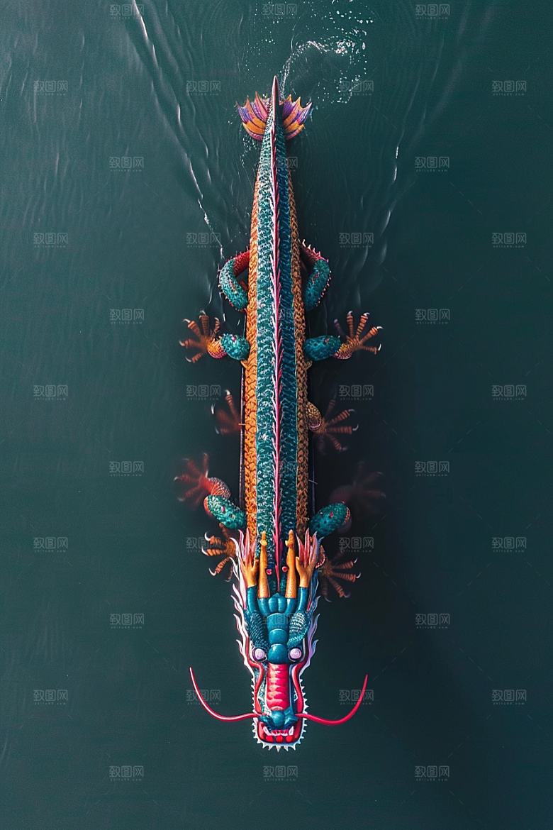 端午划龙舟高清水上运动摄影图