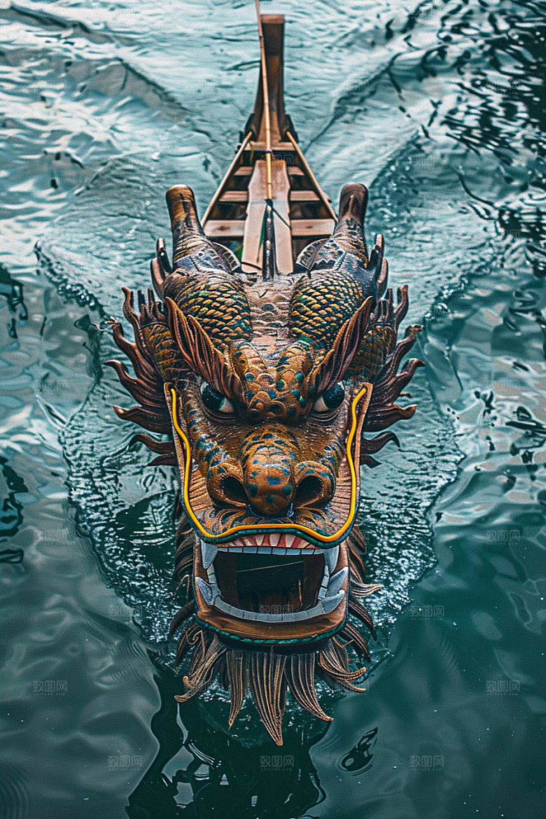 端午划龙舟传统文化水上运动摄影图
