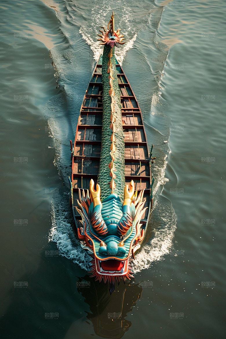端午划龙舟庆祝竞技摄影图
