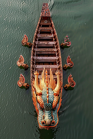端午划龙舟节庆传统文化摄影图