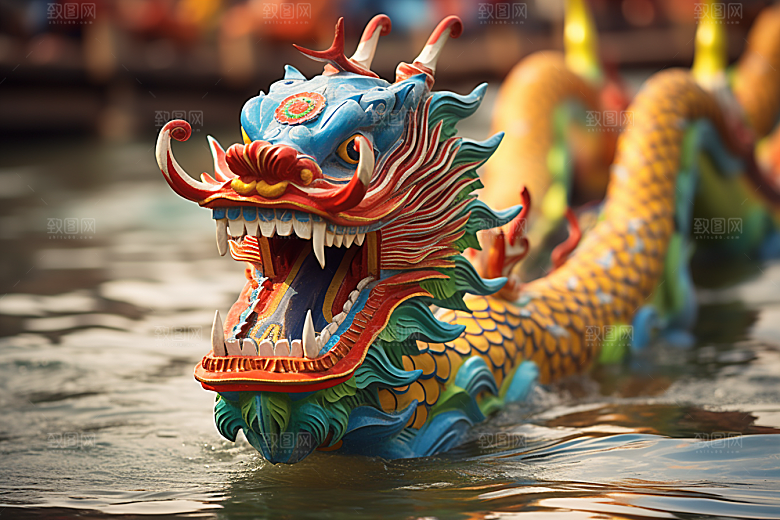 端午划龙舟节日庆祝摄影图