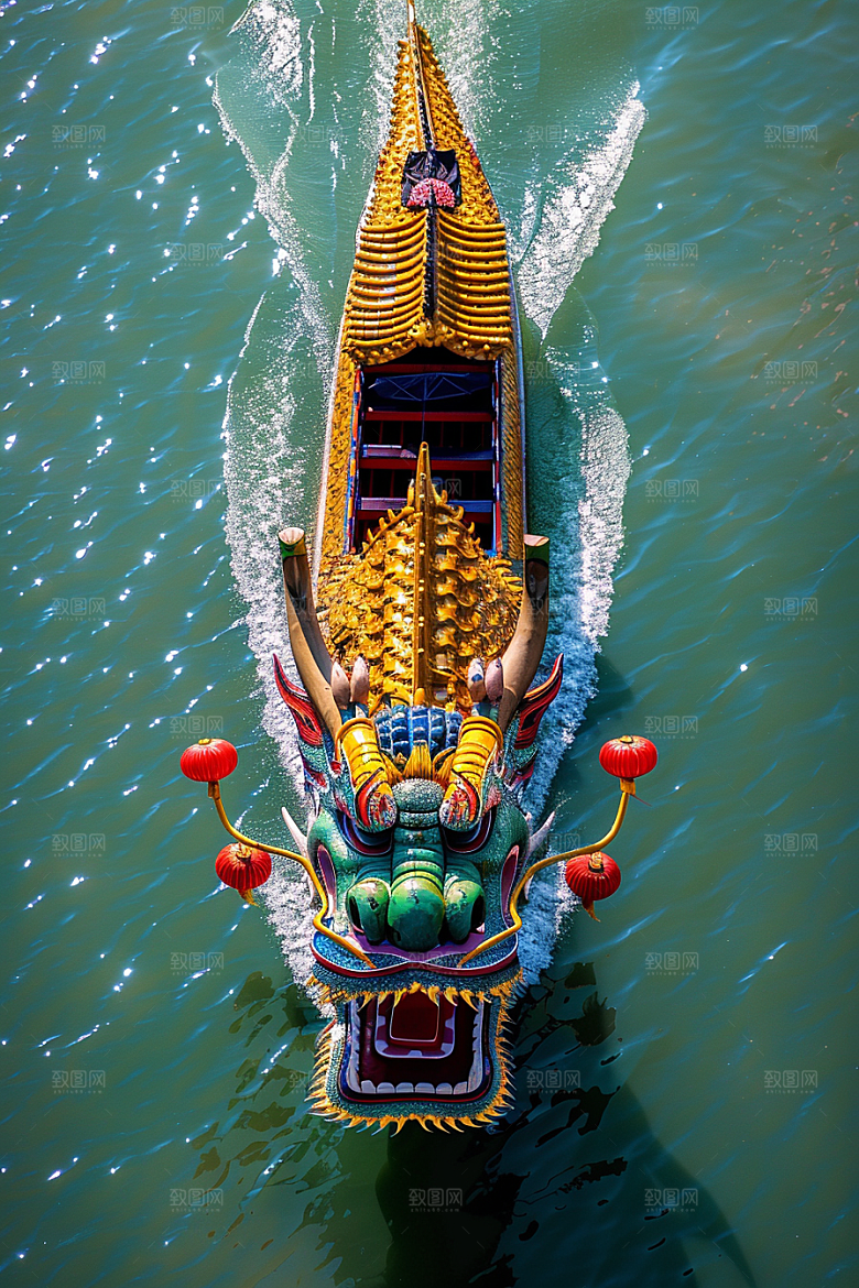 端午划龙舟庆祝团体活动摄影图