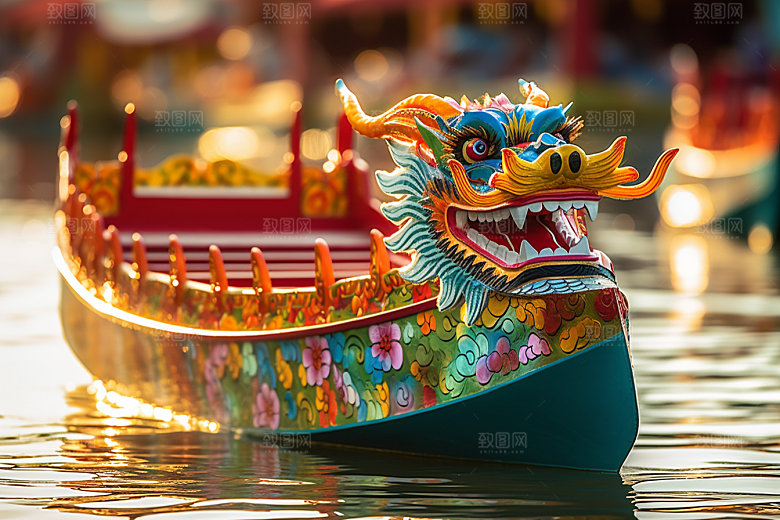 端午划龙舟比赛节日摄影图