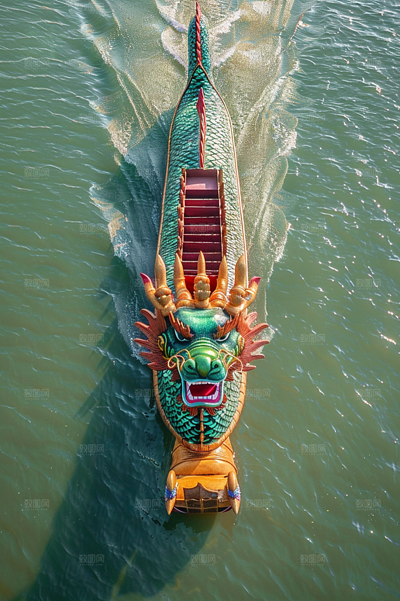端午划龙舟划船高清摄影图