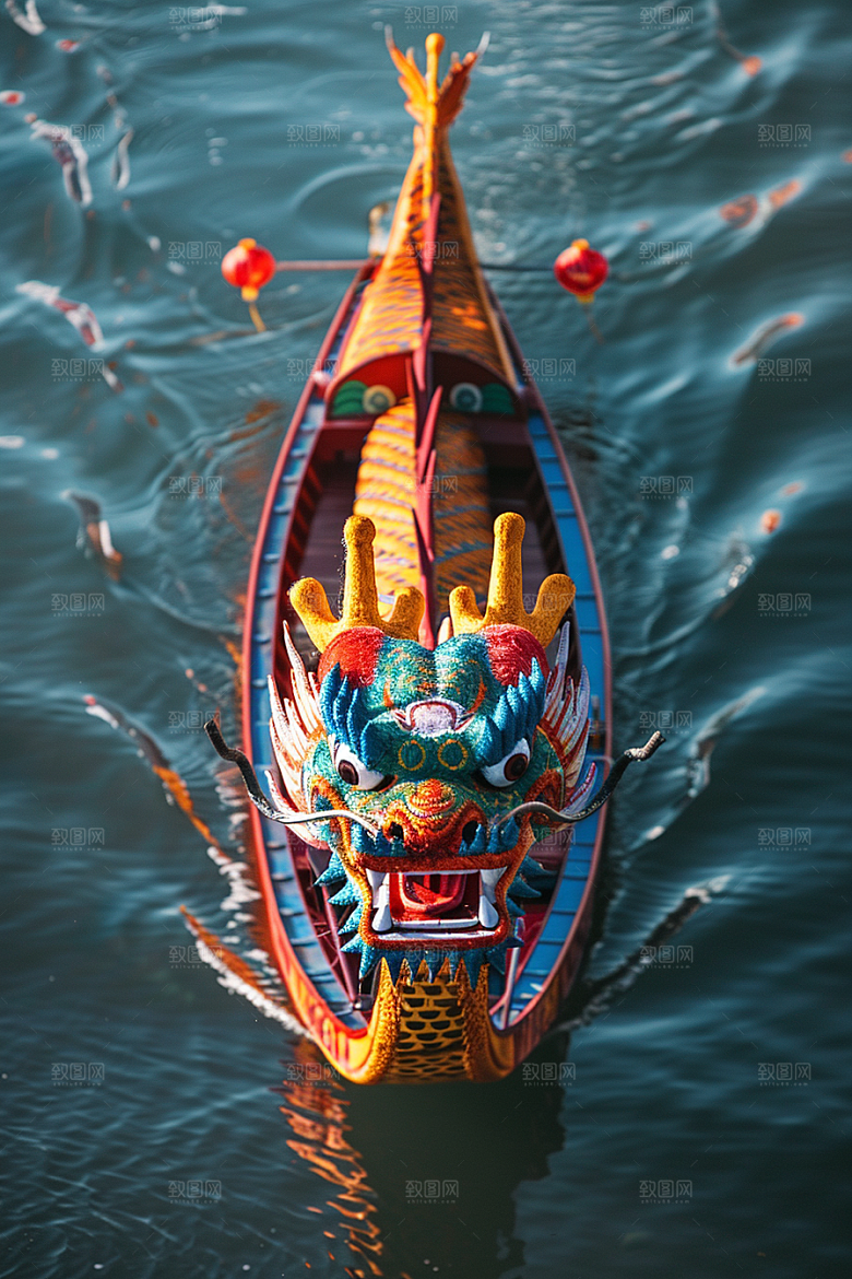 端午划龙舟水上运动高清摄影图