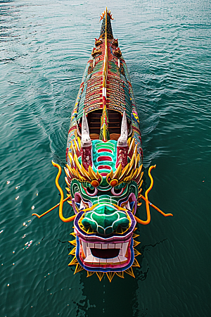 端午划龙舟传统文化节庆摄影图