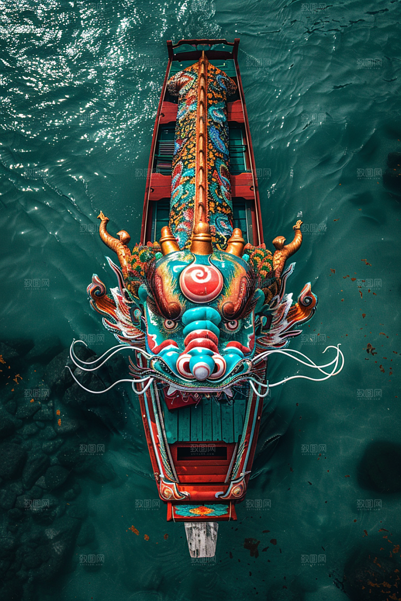 端午划龙舟高清传统文化摄影图