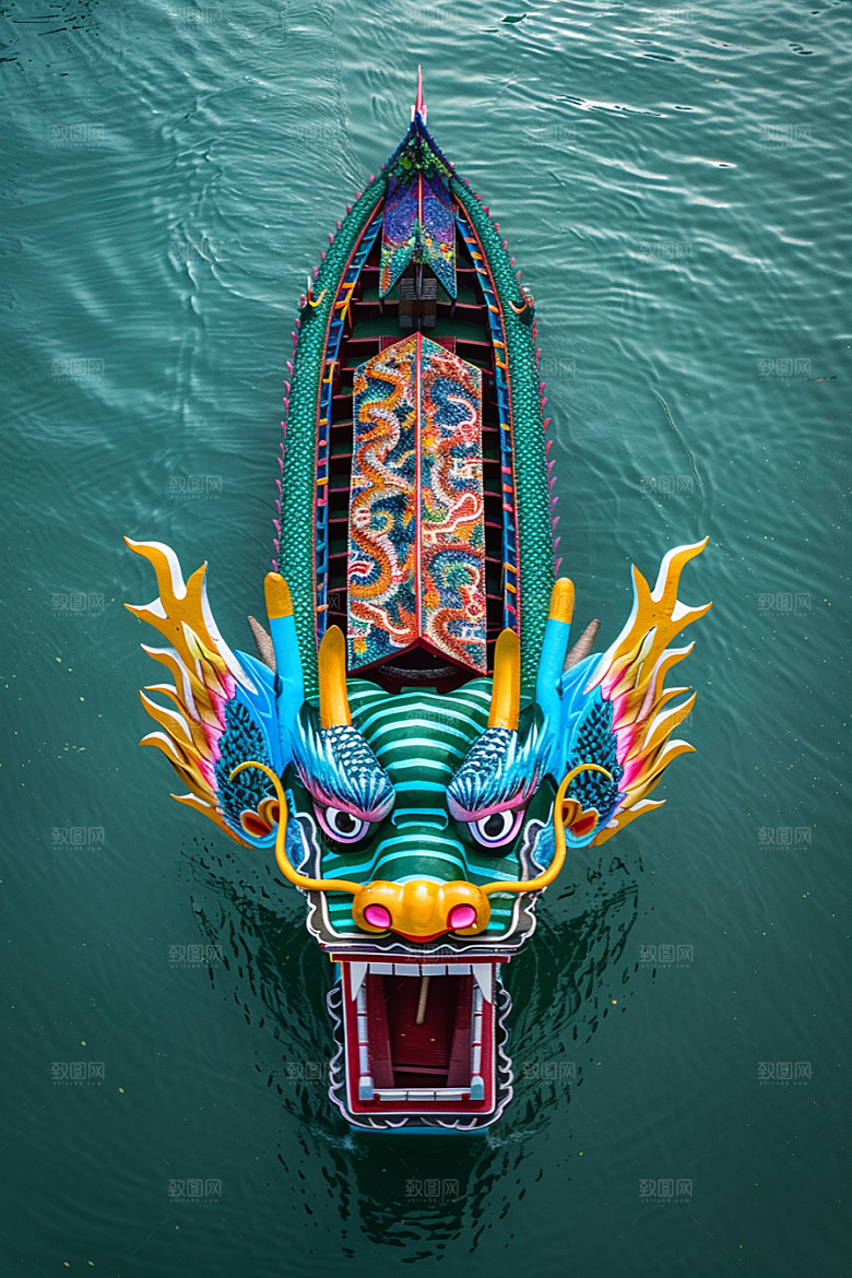 端午划龙舟庆祝节日摄影图