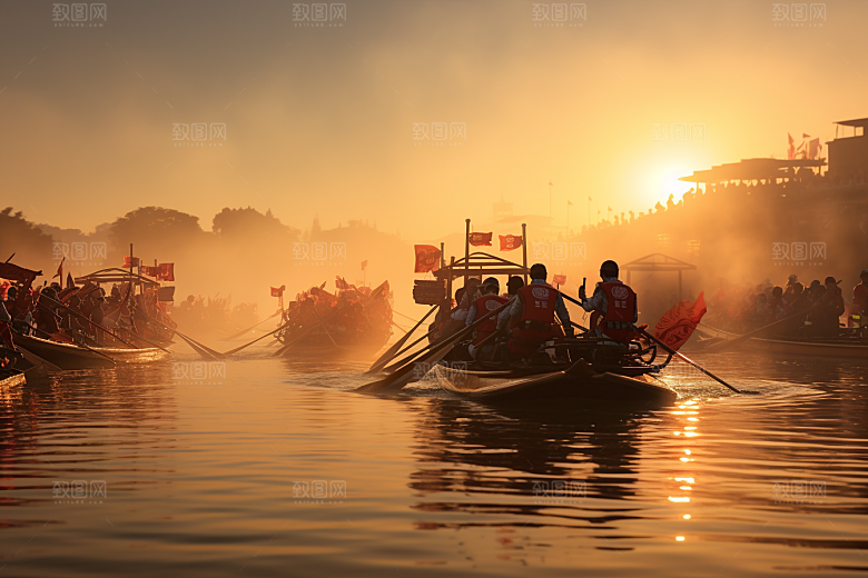端午划龙舟传统文化庆祝摄影图