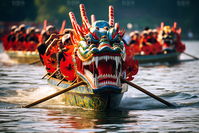 端午划龙舟传统文化庆祝摄影图