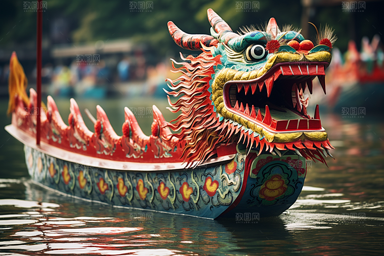 端午划龙舟传统文化选手摄影图