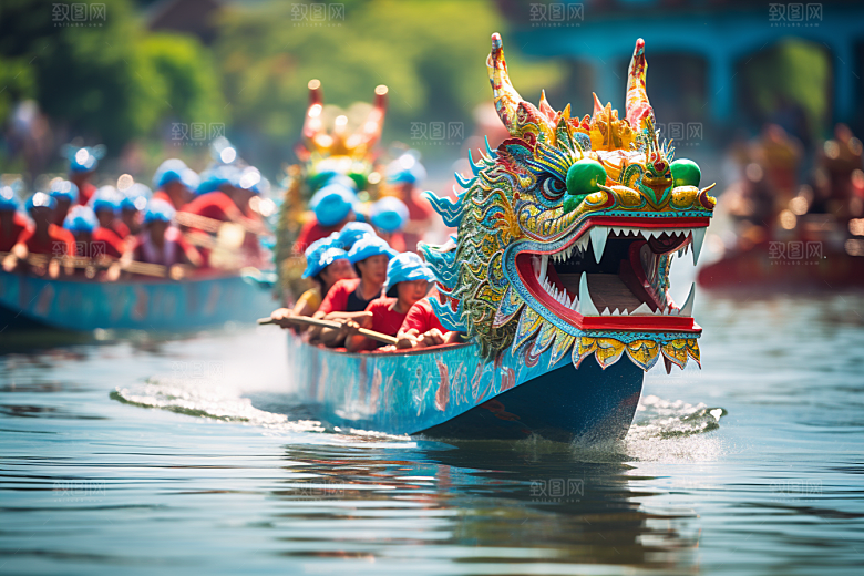 端午划龙舟团体活动庆祝摄影图