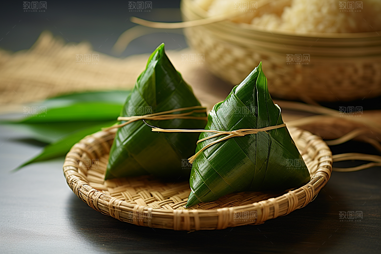 粽子包粽子高清摄影图