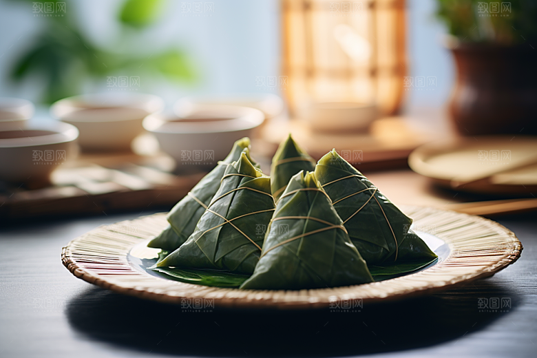 粽子美味传统美食摄影图