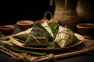 粽子节日节气传统美食摄影图