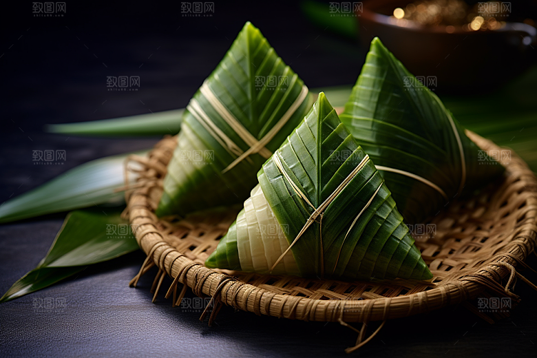 粽子传统美食端午节摄影图