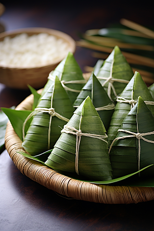 粽子传统美食美味摄影图