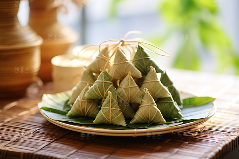 粽子传统美食美味摄影图