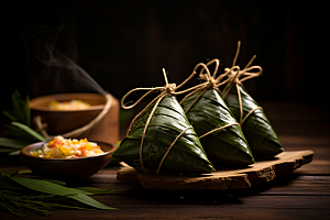 粽子节日节气传统美食摄影图