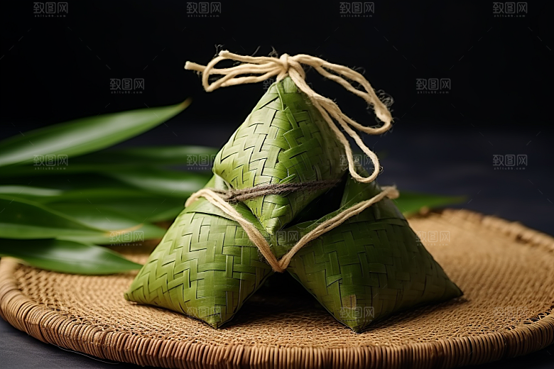 粽子美味传统美食摄影图