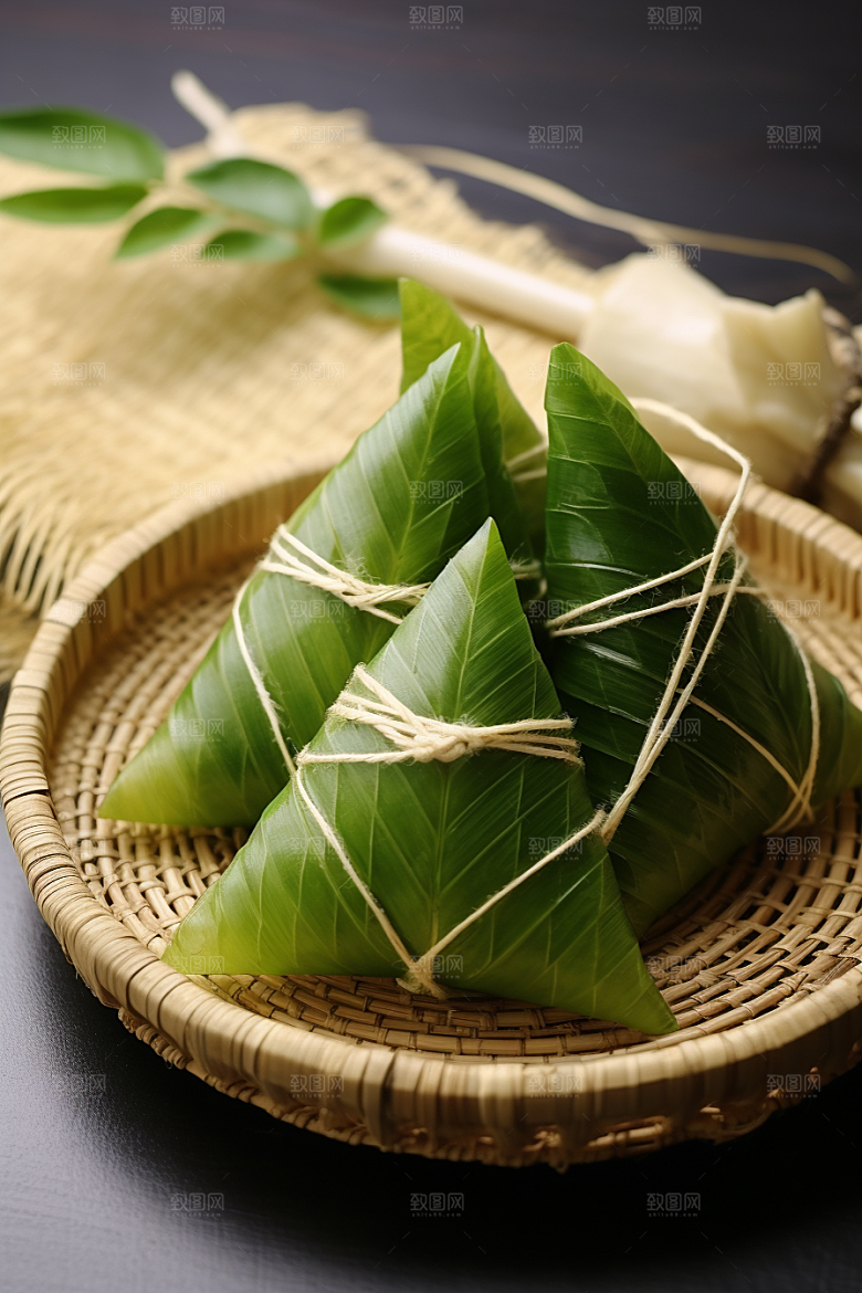 粽子传统美食美味摄影图