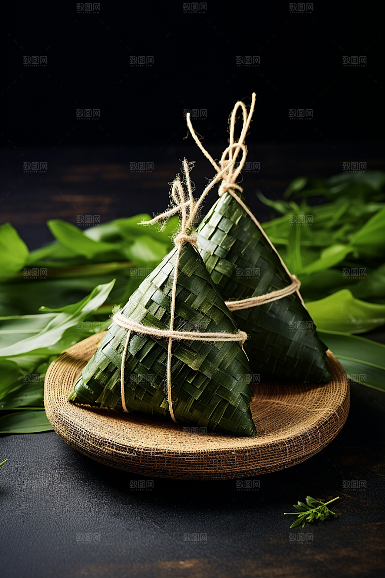 粽子自然小吃摄影图