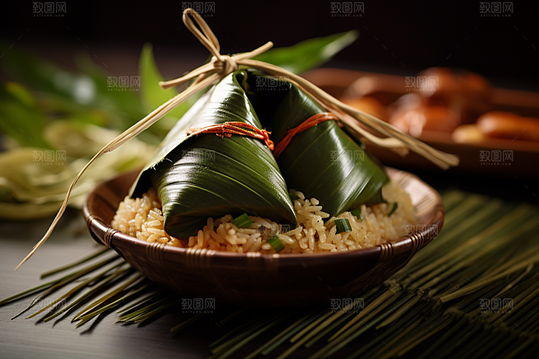 粽子传统美食端午节摄影图