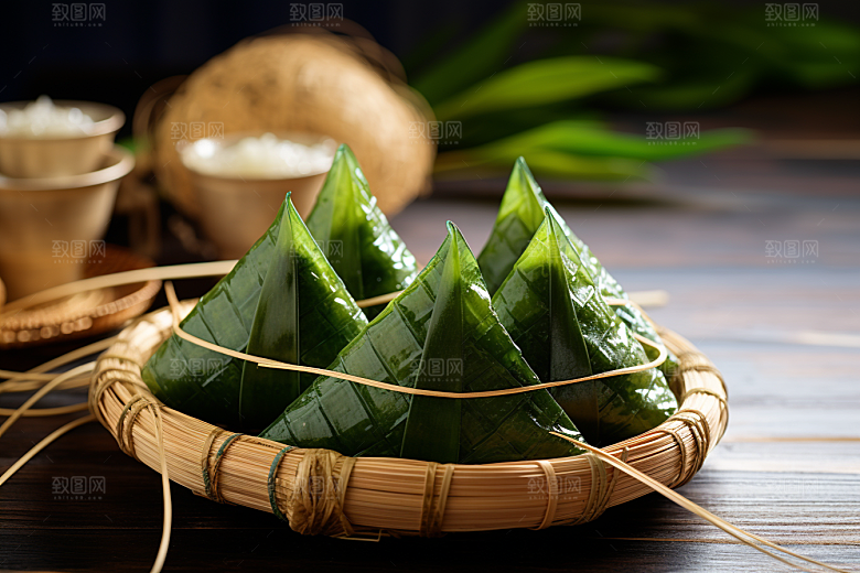 粽子美味节日节气摄影图