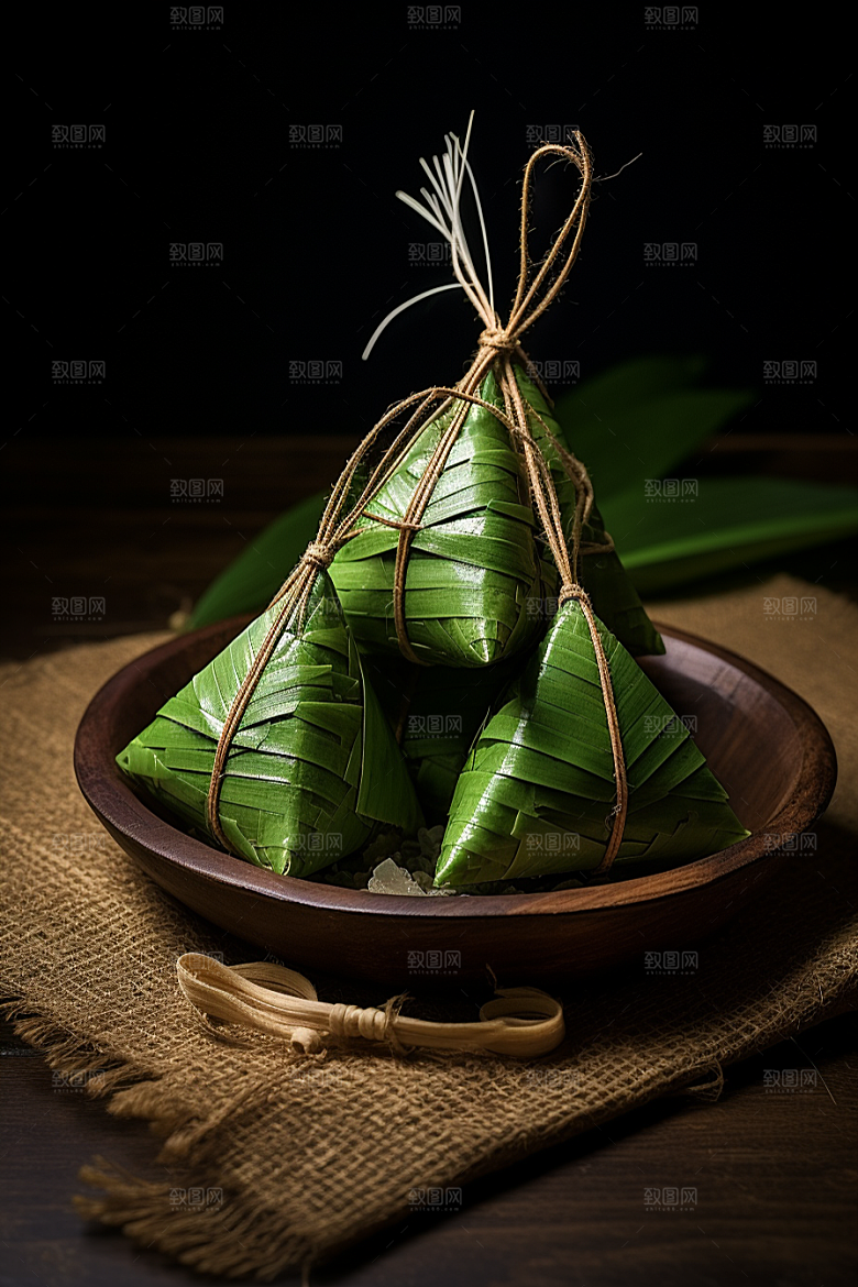 粽子包粽子自然摄影图