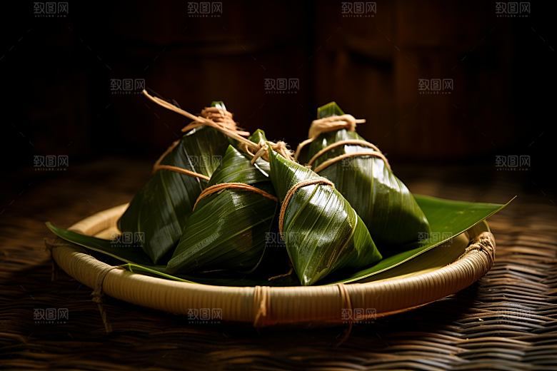 粽子小吃节日节气摄影图