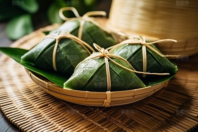 粽子节日节气传统美食摄影图