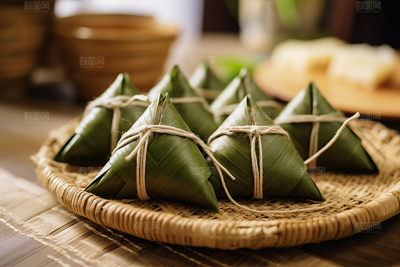 粽子节日节气传统美食摄影图
