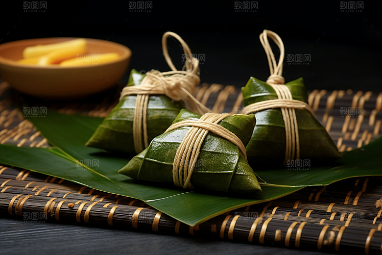 粽子传统美食节日节气摄影图