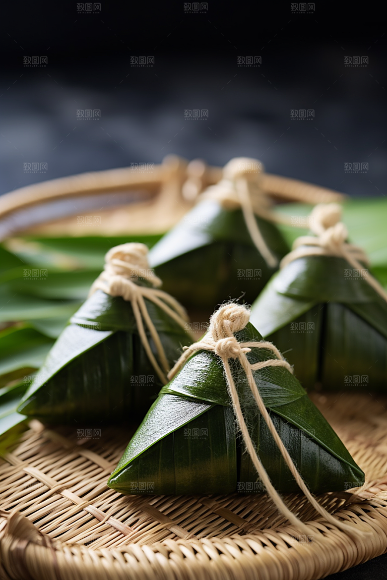 粽子美味自然摄影图