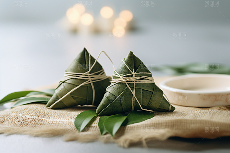 粽子节日节气包粽子摄影图