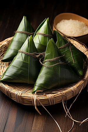 粽子传统美食节日节气摄影图