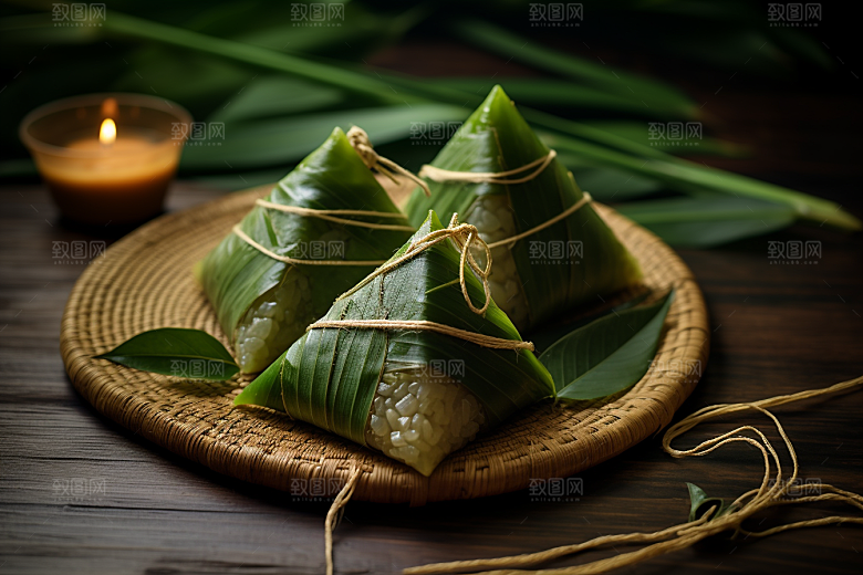粽子端午节传统美食摄影图