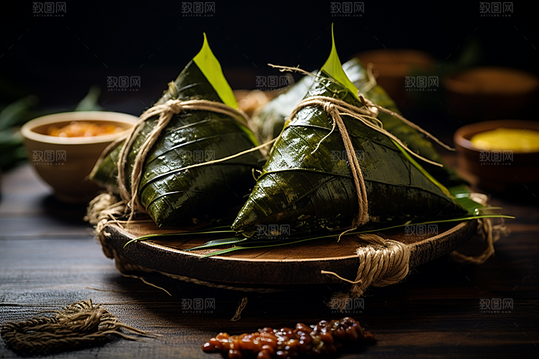 粽子自然传统美食摄影图