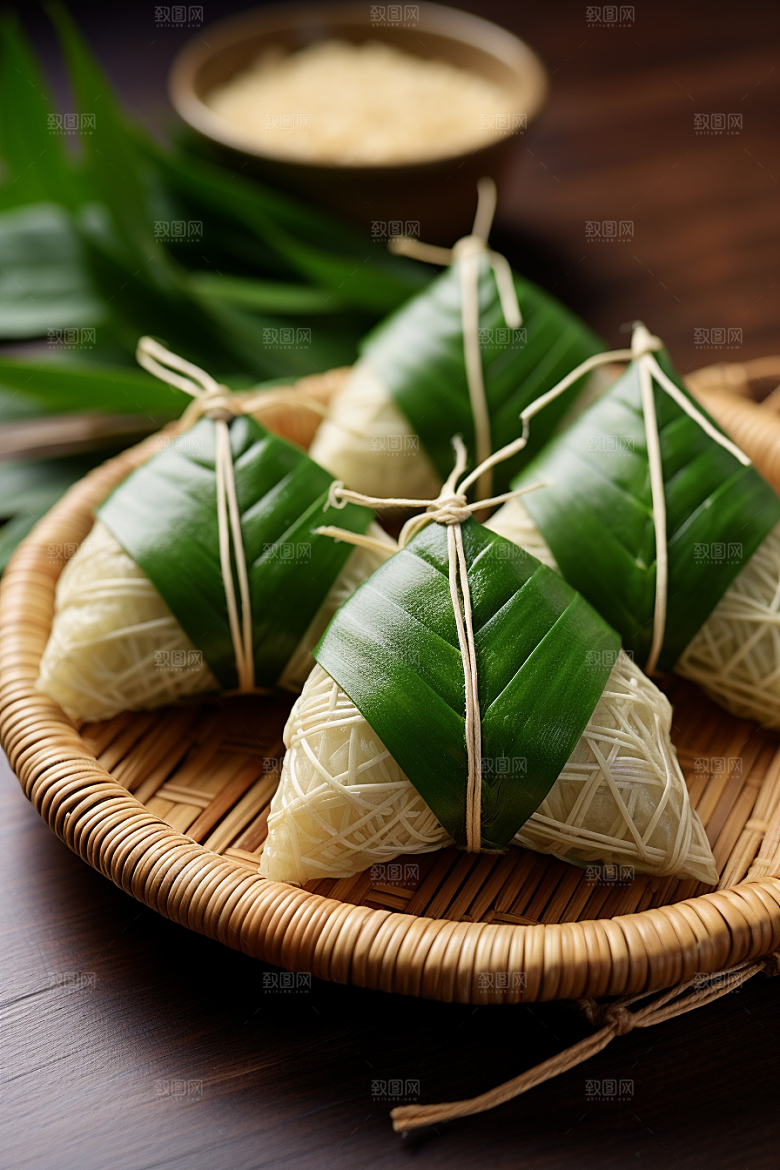 粽子自然包粽子摄影图