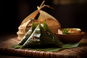 粽子传统美食端午节摄影图