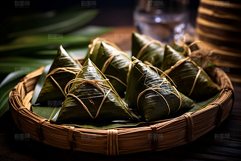 粽子包粽子高清摄影图