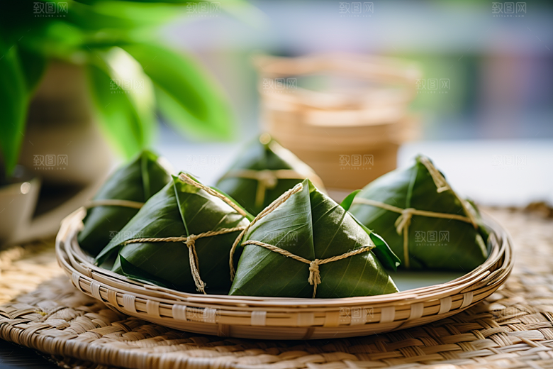 粽子传统美食端午节摄影图