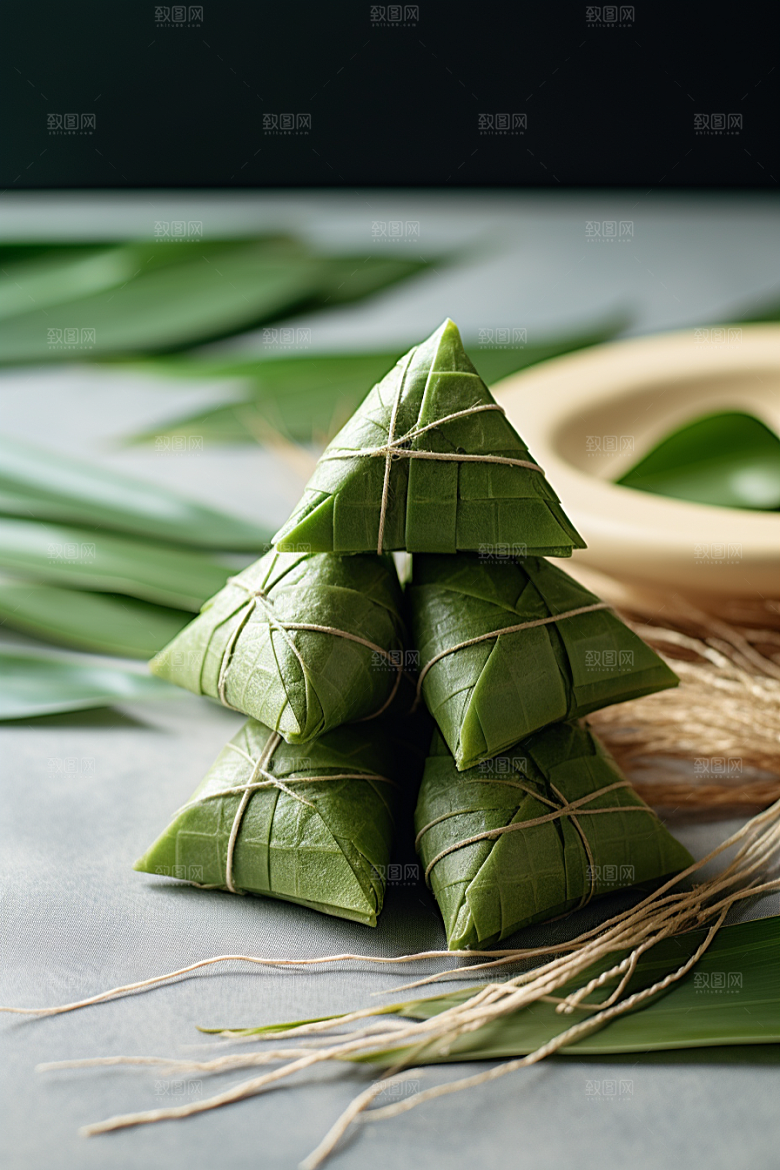 粽子端午节传统美食摄影图