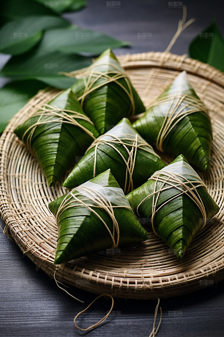 粽子高清传统美食摄影图
