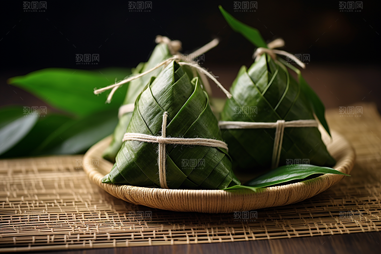 粽子小吃自然摄影图